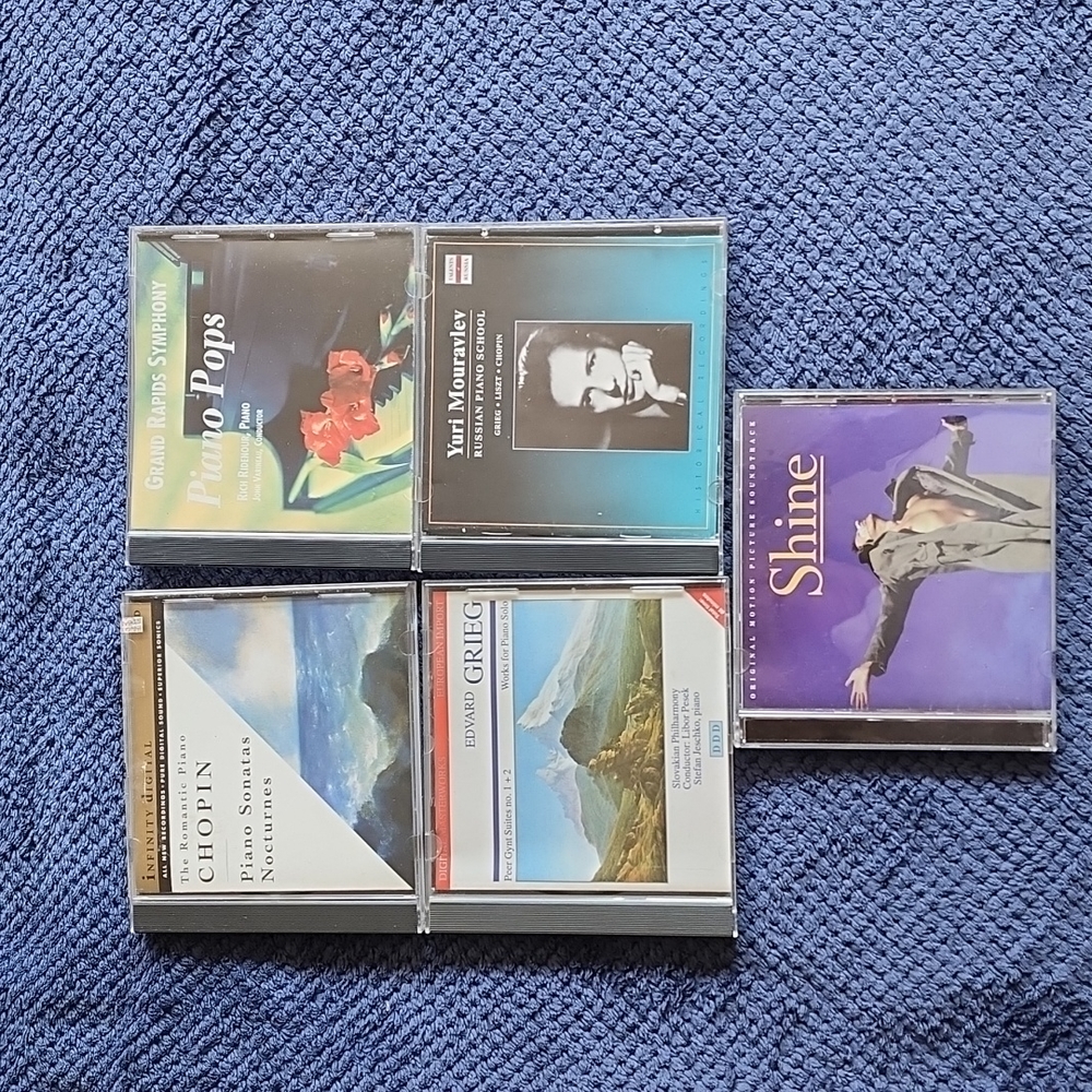 Classical Piano CDs. Bundle of 5.